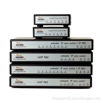 PBX System, Supports Up to 8 FXO FXS Ports 128 SIP Users with Built-in SIP Asterisk Appliance
